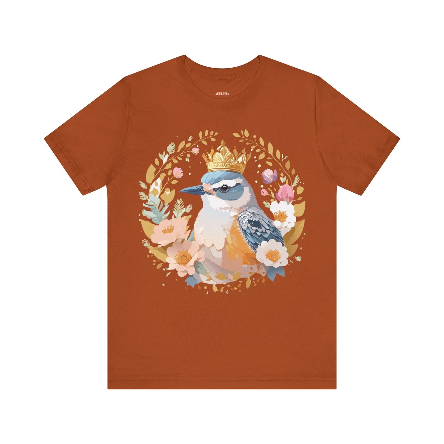 Adelpha Medallion Graphic Tee Unisex Short Sleeve Vintage Inspired Art Design Apparel