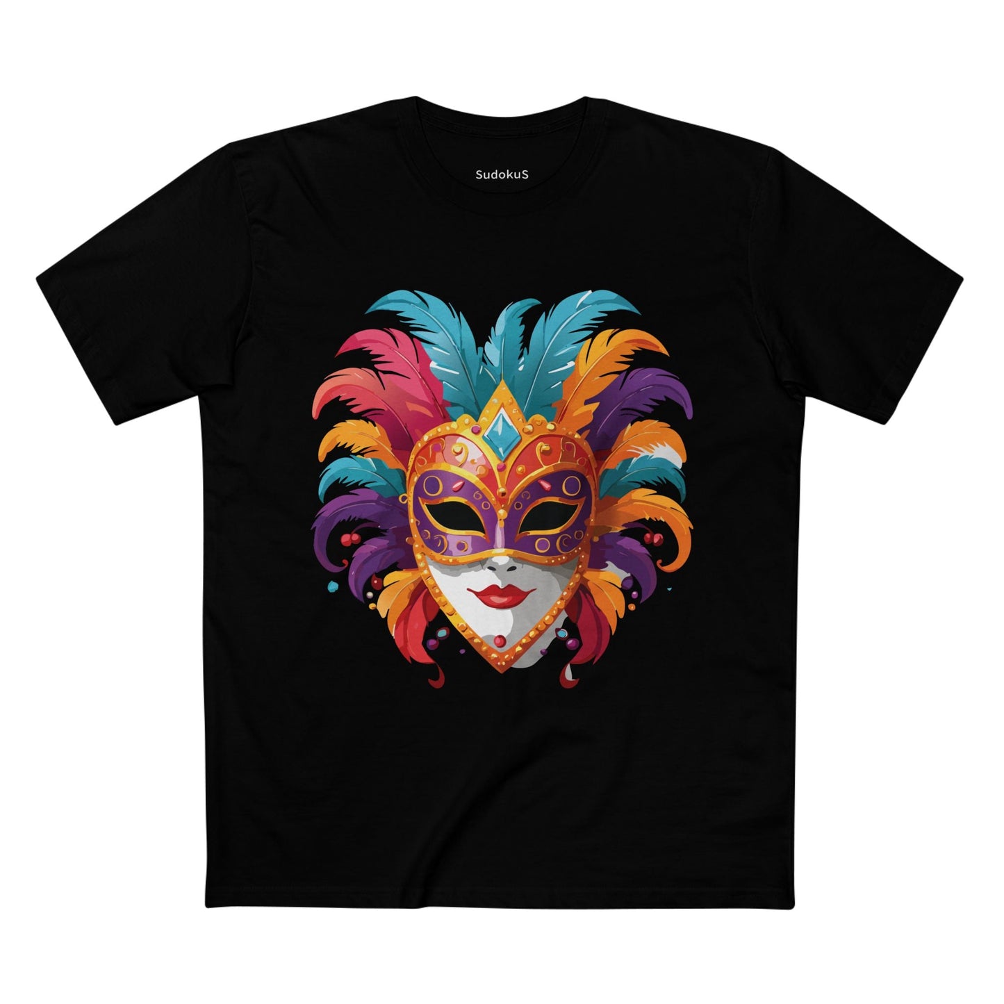 Mask Graphic Unisex 100 Cotton Staple Tee 36