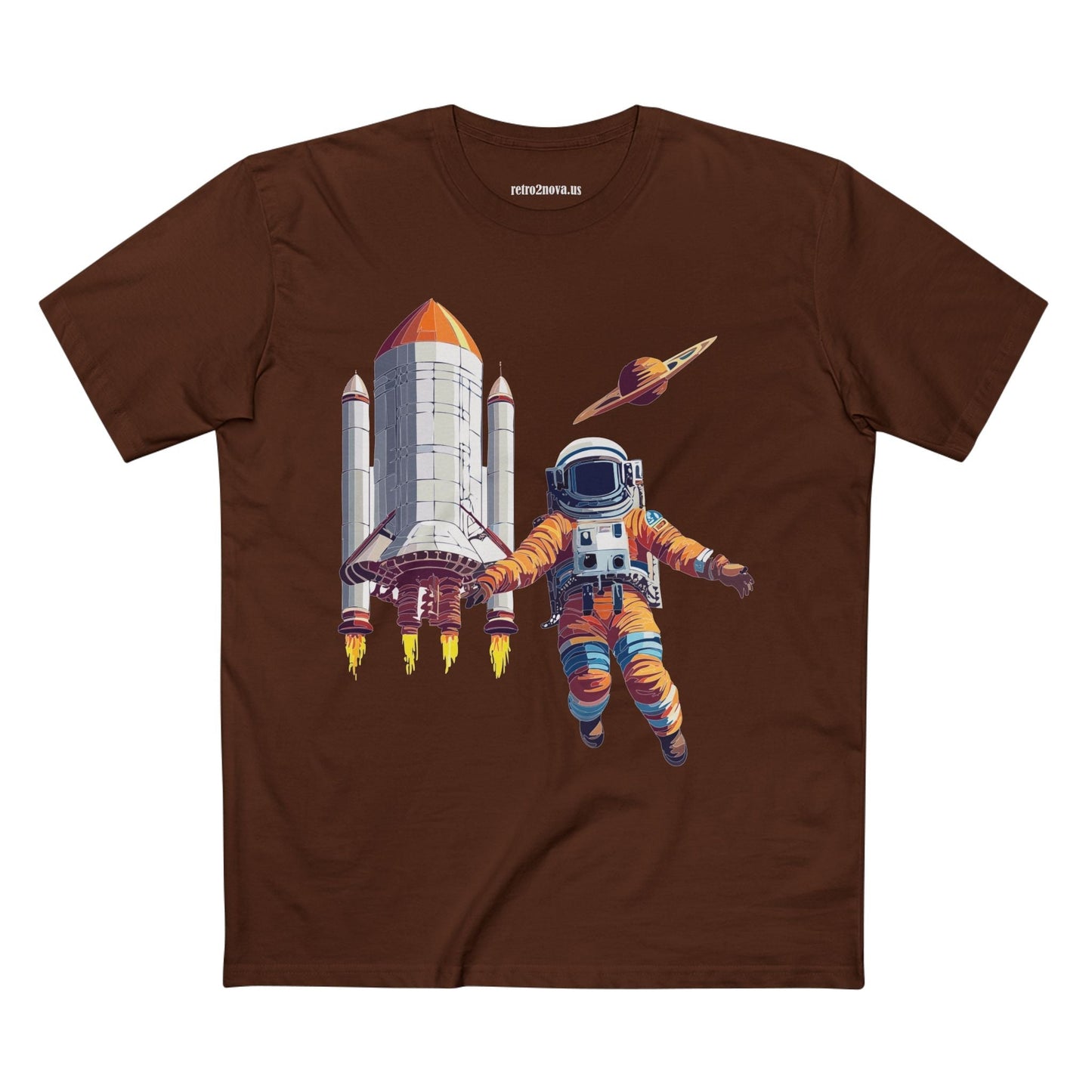 Cosmos Shirt Astronaut Tee CS 7 Unisex Premium Cotton Staple Tee Retro2Nova Art Original Art Design