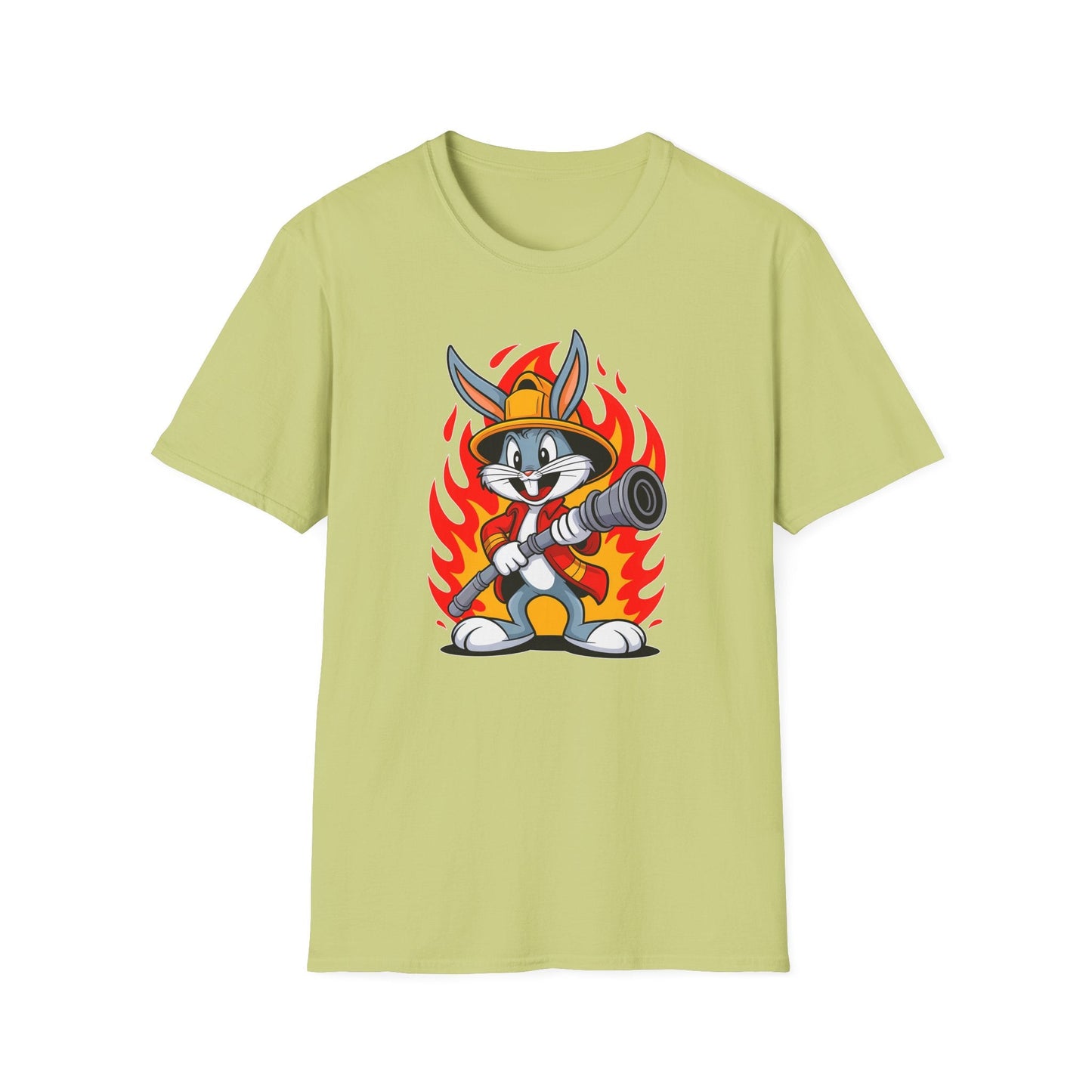Cartoon Bunny Graphic Unisex Cotton Animal Animation Artwork Design Tee 11
