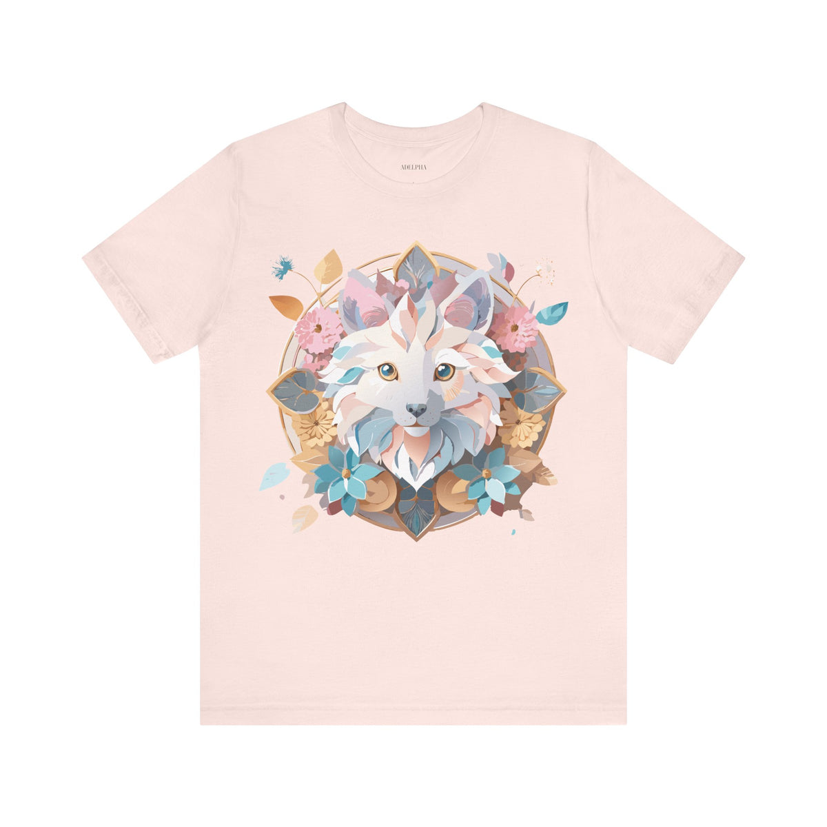 Medallion Graphic Unisex Cotton Bella+Canvas Tee with Art Design d33