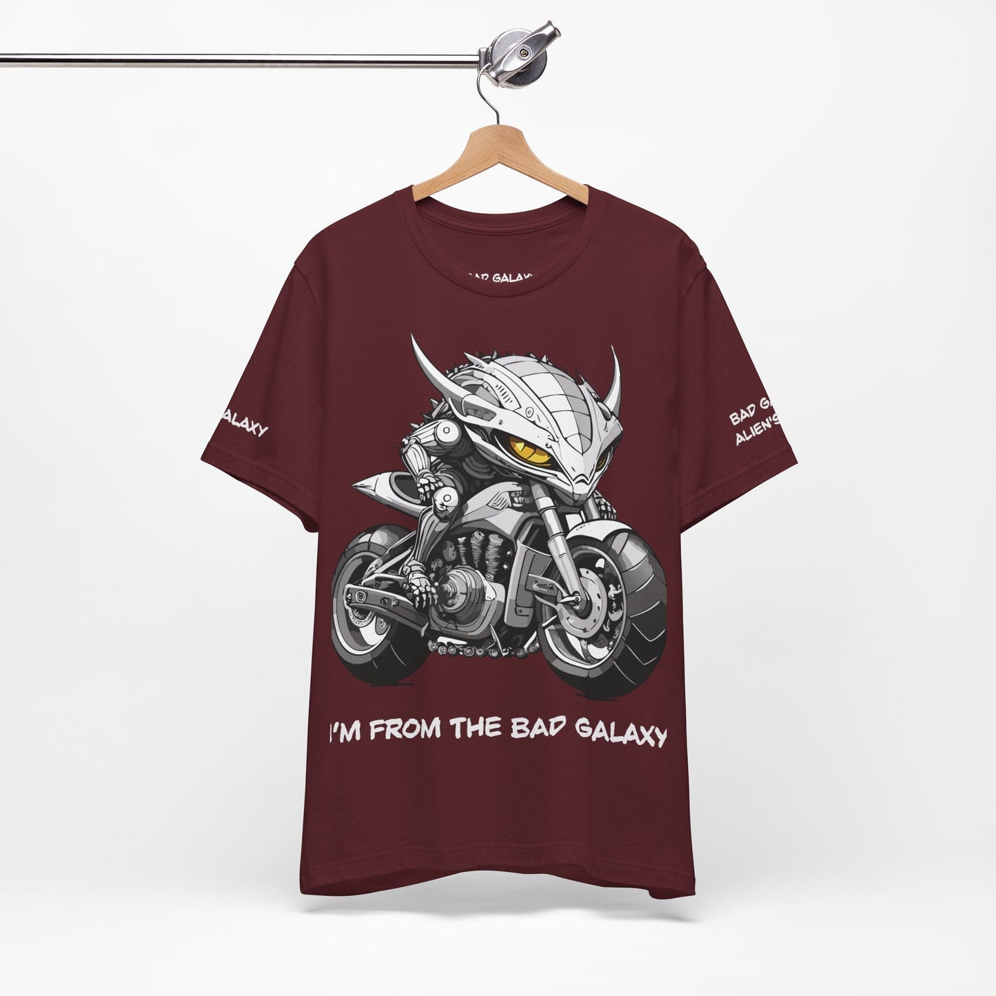 Alien Tee Shirt From Bad Galaxy 100 Percent Cotton Eco Friendly Inks Made In USA