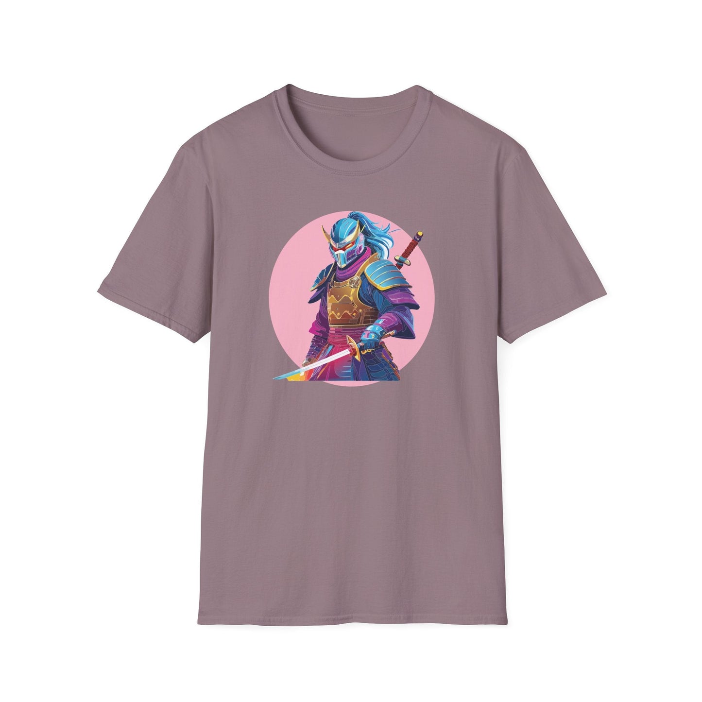 Samurai Themed Unisex Softstyle Tee Shirt Gildan 64000 100 Percent Ring Spun Cotton