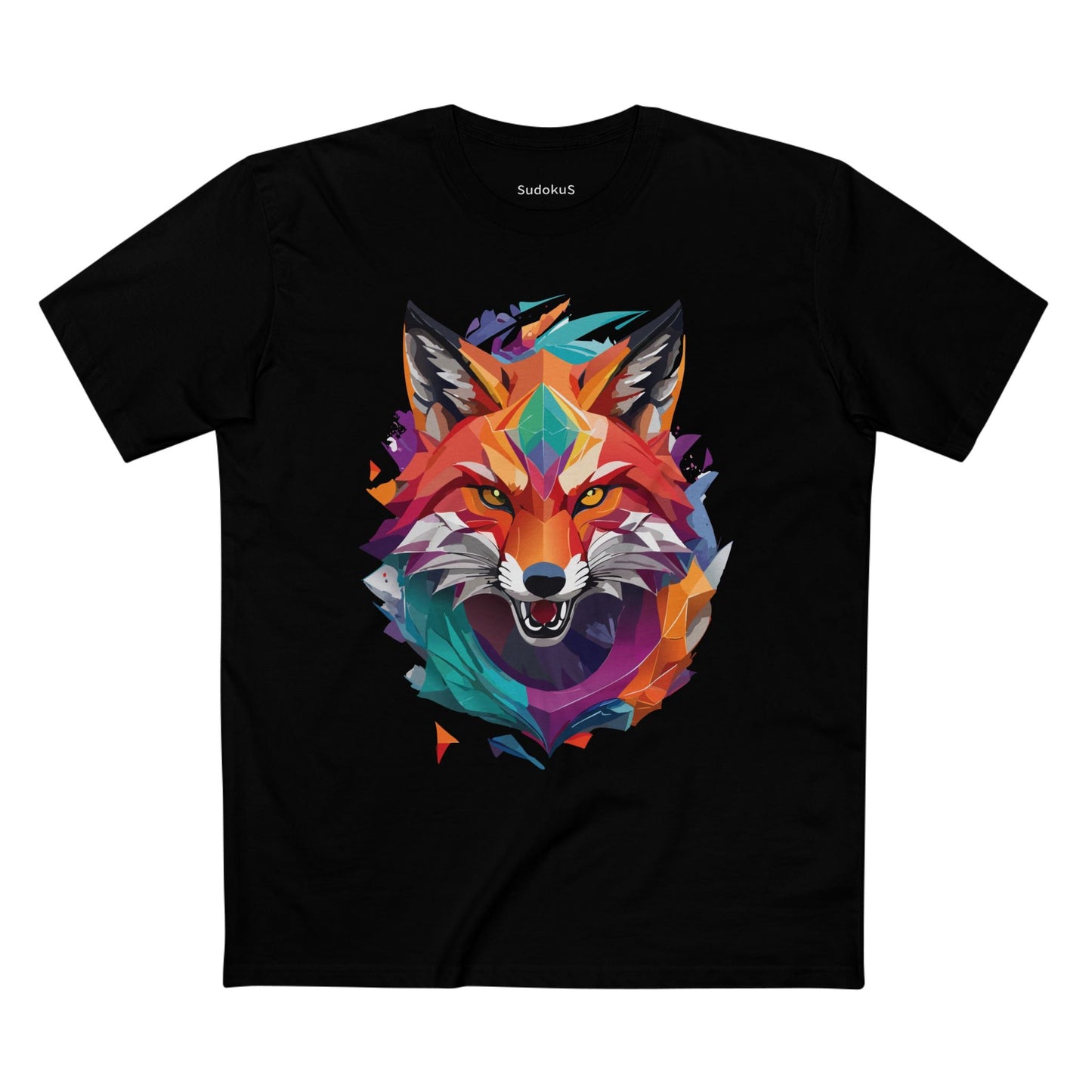 Fox Graphic Unisex 100 Cotton Staple Tee with Animal Design Artwork 25