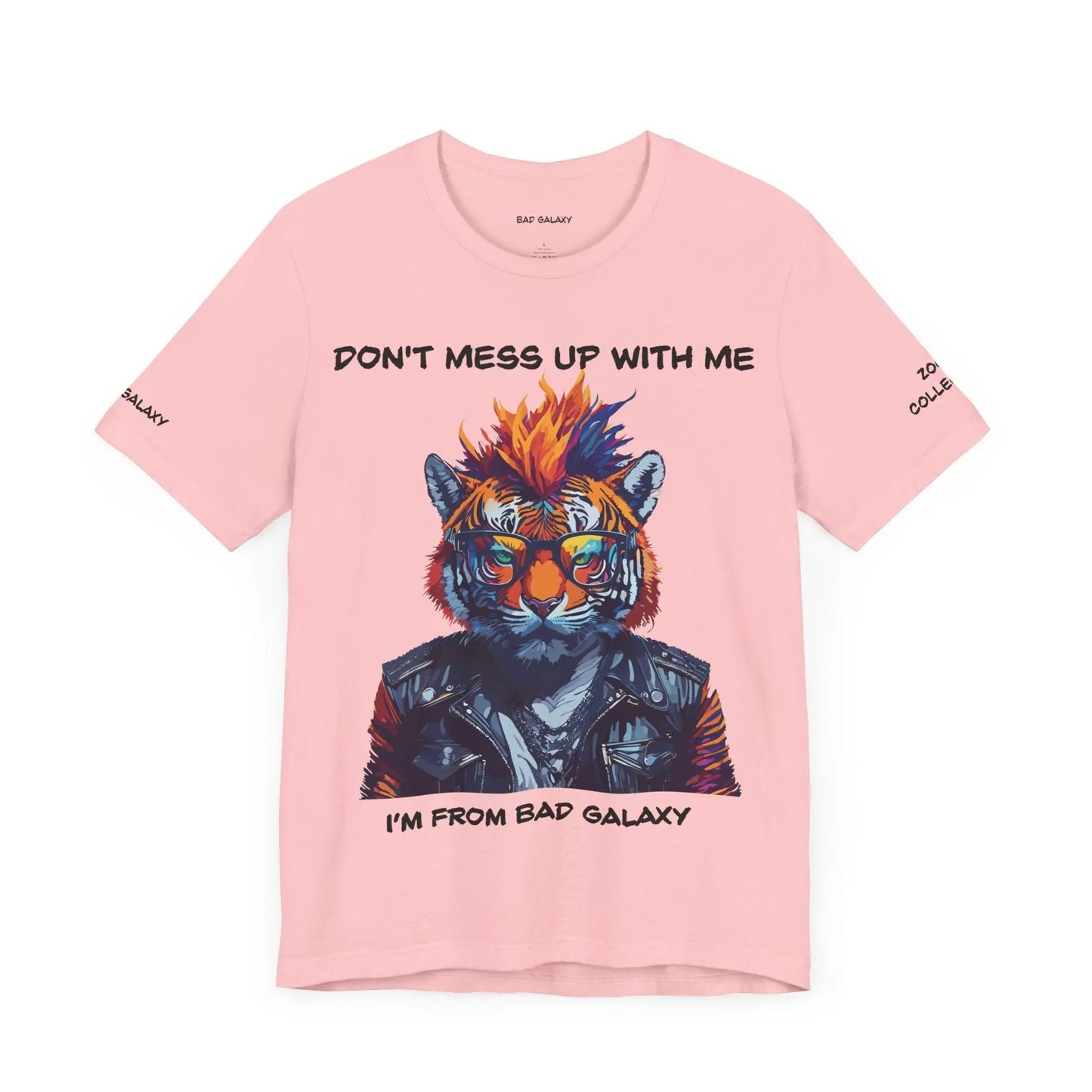 Bad Galaxy Animal T Shirt 100 Percent Cotton Eco Friendly Ink Made in USA Durable Stitching