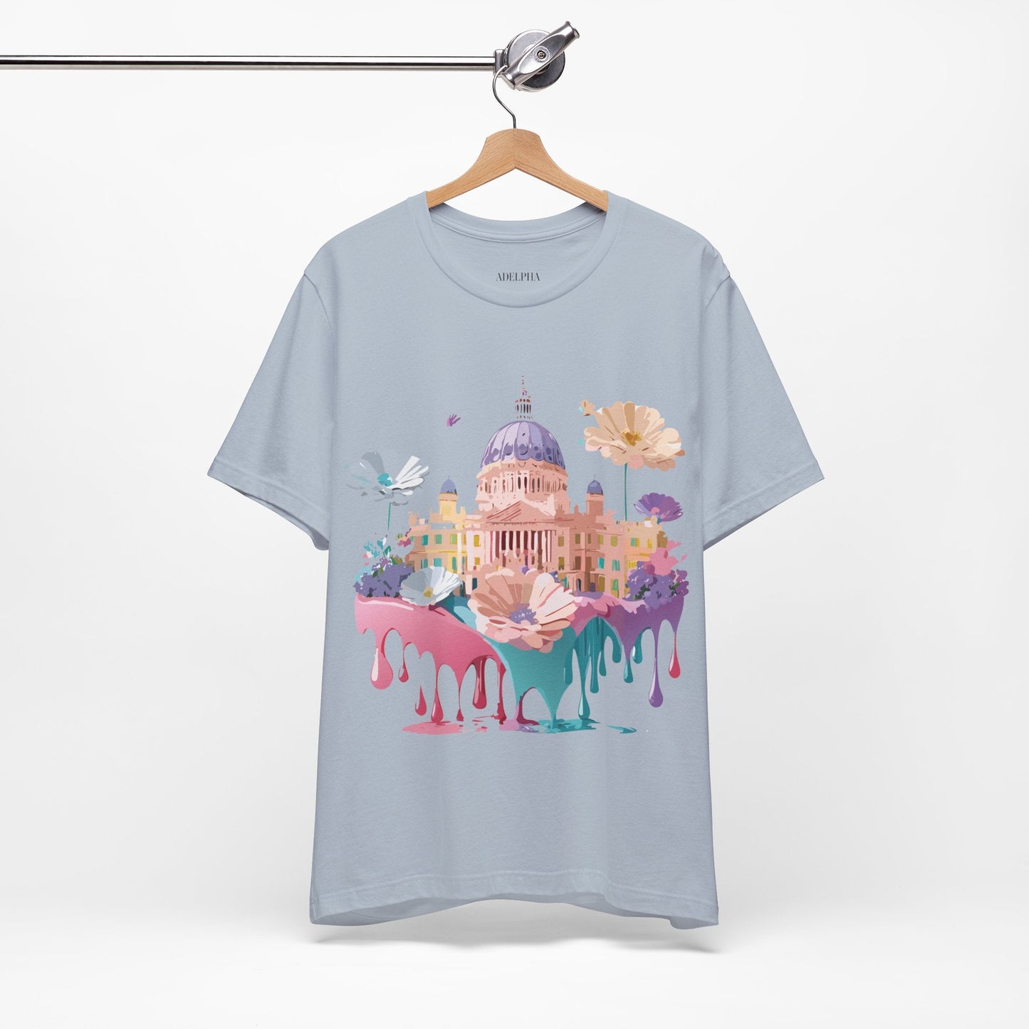 Madrid Tourist Shirt Unisex Graphic Tee With Vintage Adelpha Art Design Short Sleeve