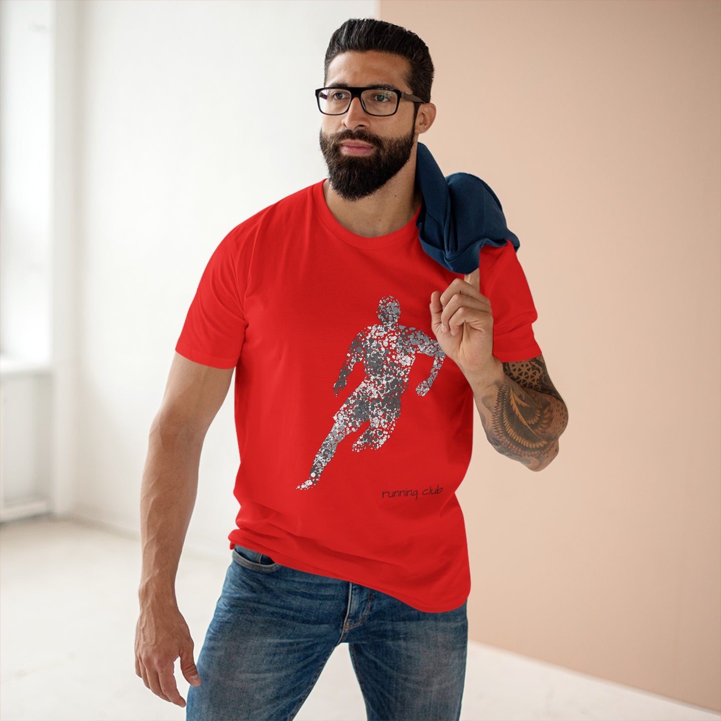 Staple Tee für Herren mit Sport-Print