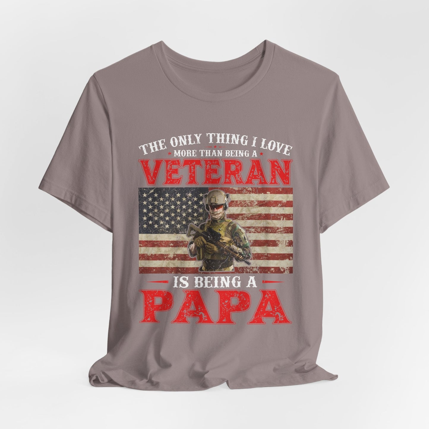 Army Veteran Patriotic Graphic Design Unisex Cotton T-Shirt v30