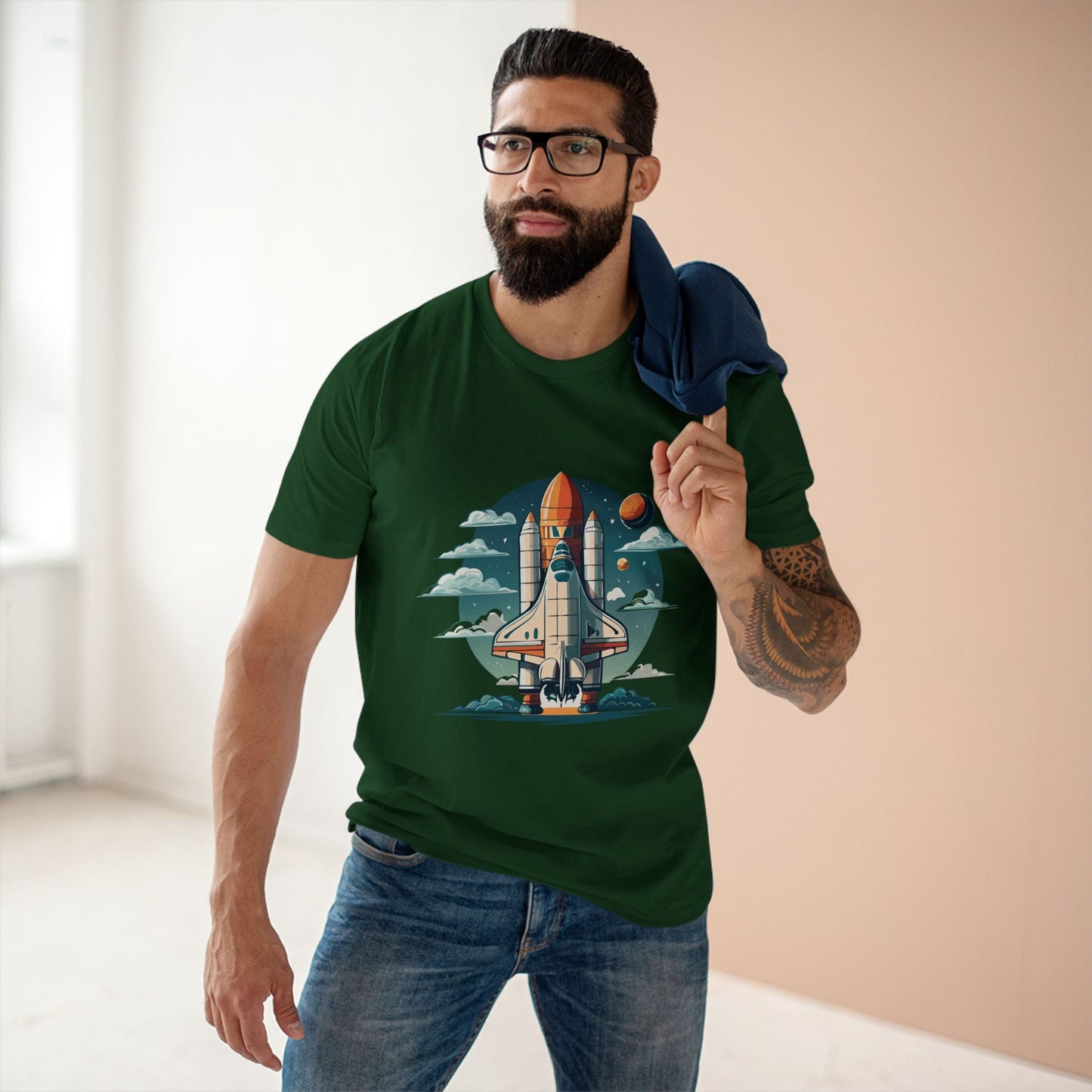 Cosmos Shirt Unisex Premium Cotton Tee With Original Art Design By Retro2Nova CS1