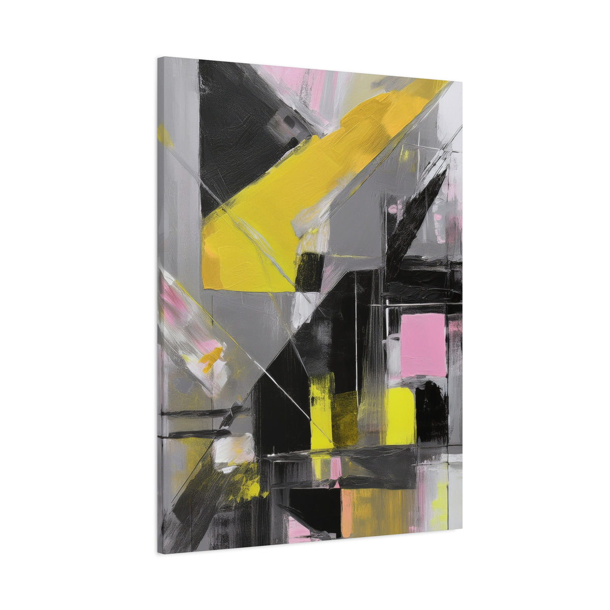 Abstract Geometric Painting Print Canvas 20x24,20x30,24x30 24x32,24x36,30x40 32x48,36x48,40x60 Pine-Wood Inner Frame ABS-38