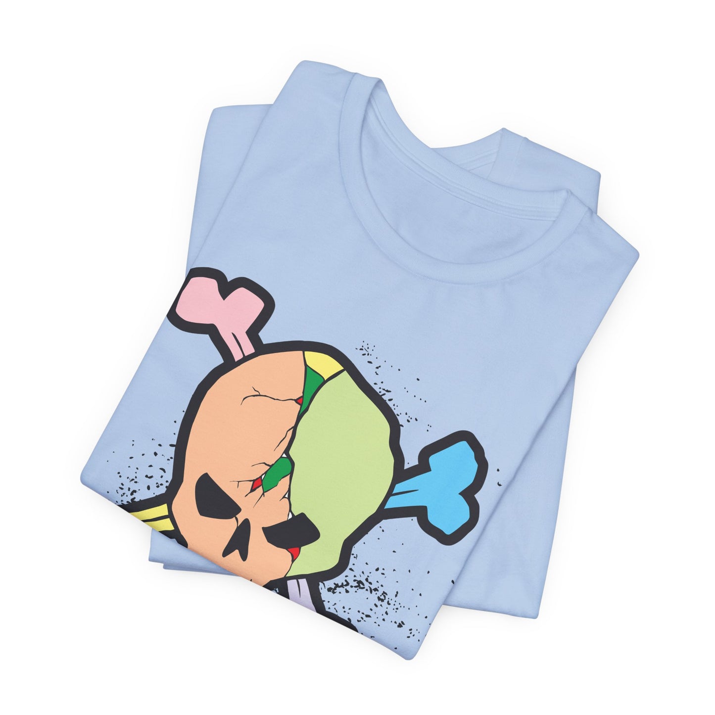 Multi Skull Graphic Design Tee, Skull Shirt, Vintage Tees, Art Design T-Shirt, Vintage Graphic Tee, Art Shirts with Skulls