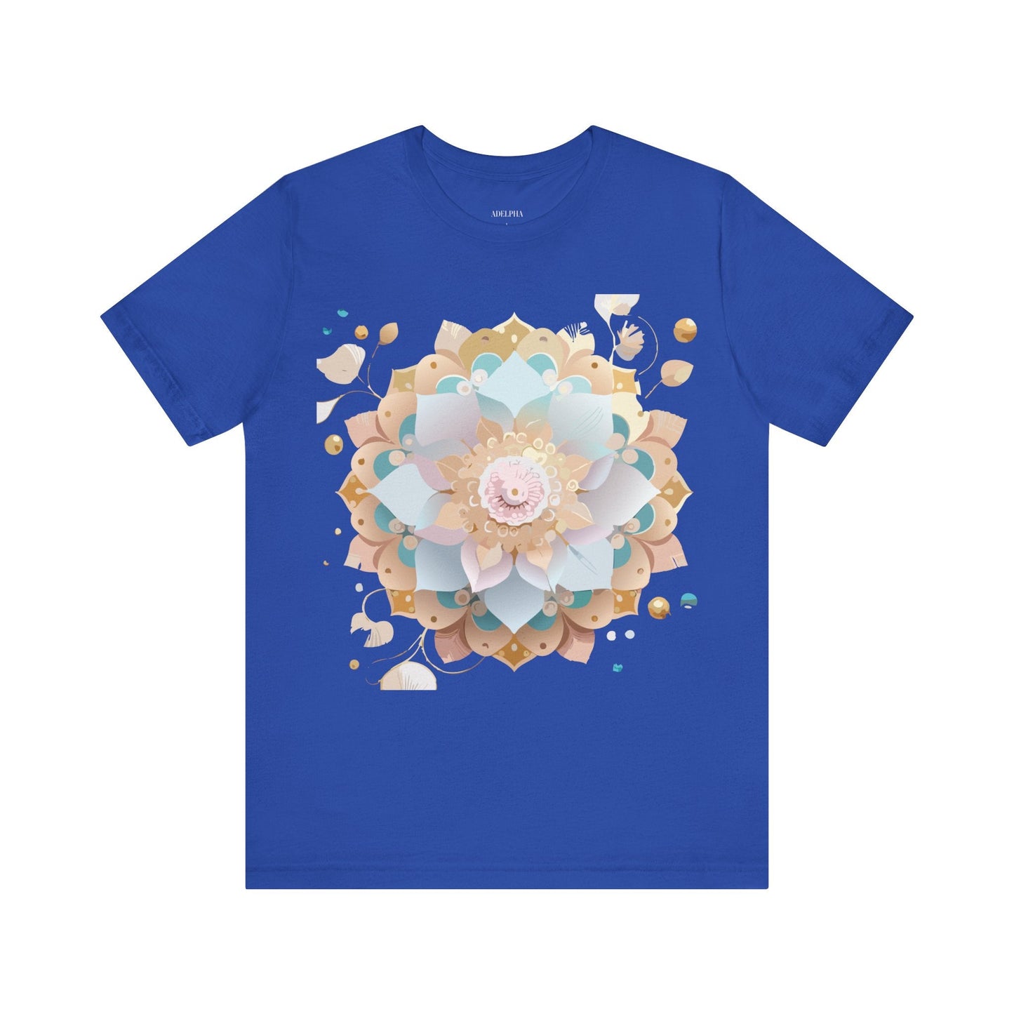 Mandala Graphic Tee Unisex Jersey Short Sleeve Featuring Vintage Inspired Adelpha Artwork