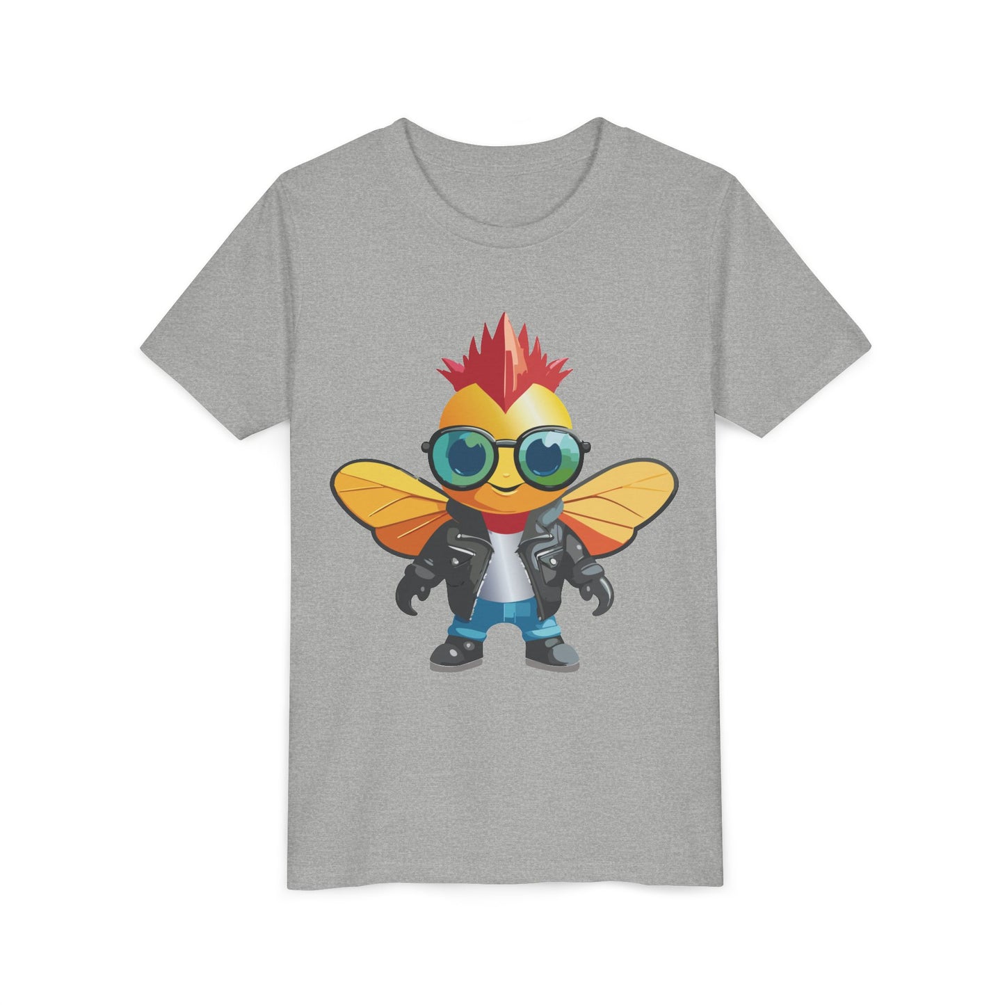 Cool Cartoon Fly Youth Short Sleeve Tee - Fun Graphic T-Shirt for Kids (9-14)