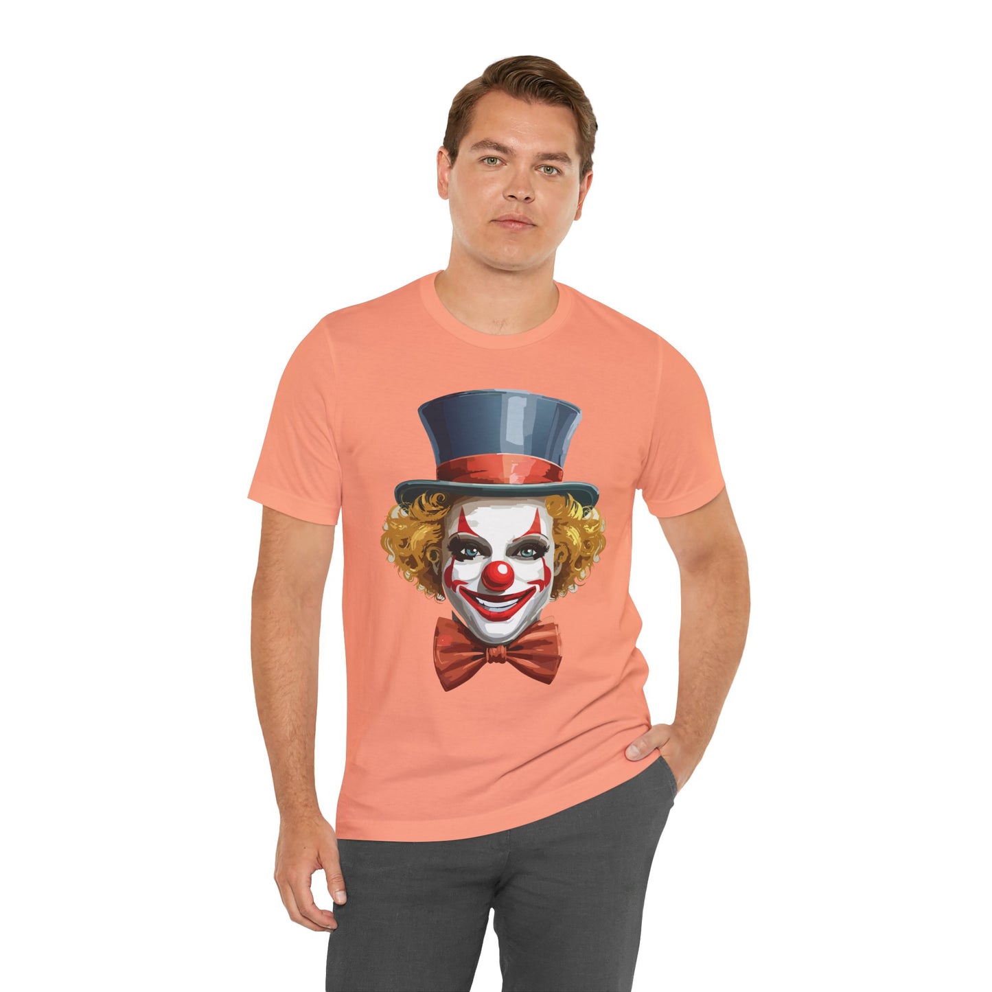 Clown Shirt, Funny Shirt, T-Shirt with Clown, Funny Art Design Tee, Circus Tees, Circus T-Shirt, Unisex Humor Wear 11