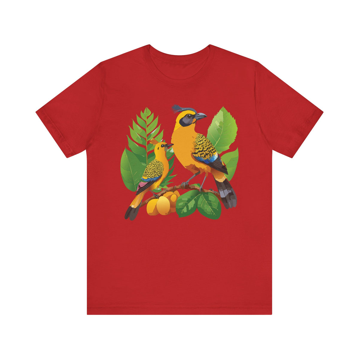 Bird Graphic Unisex Cotton Bella+Canvas Tee with Art Animal Design ab58