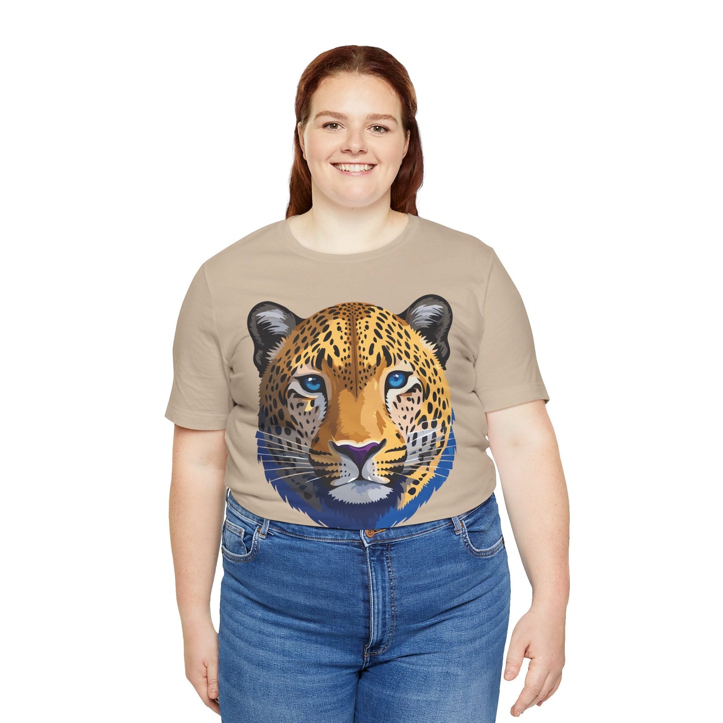 Unisex Animal Graphic Tee Shirt With Wildlife Art Design For Everyday Comfort Short Sleeve