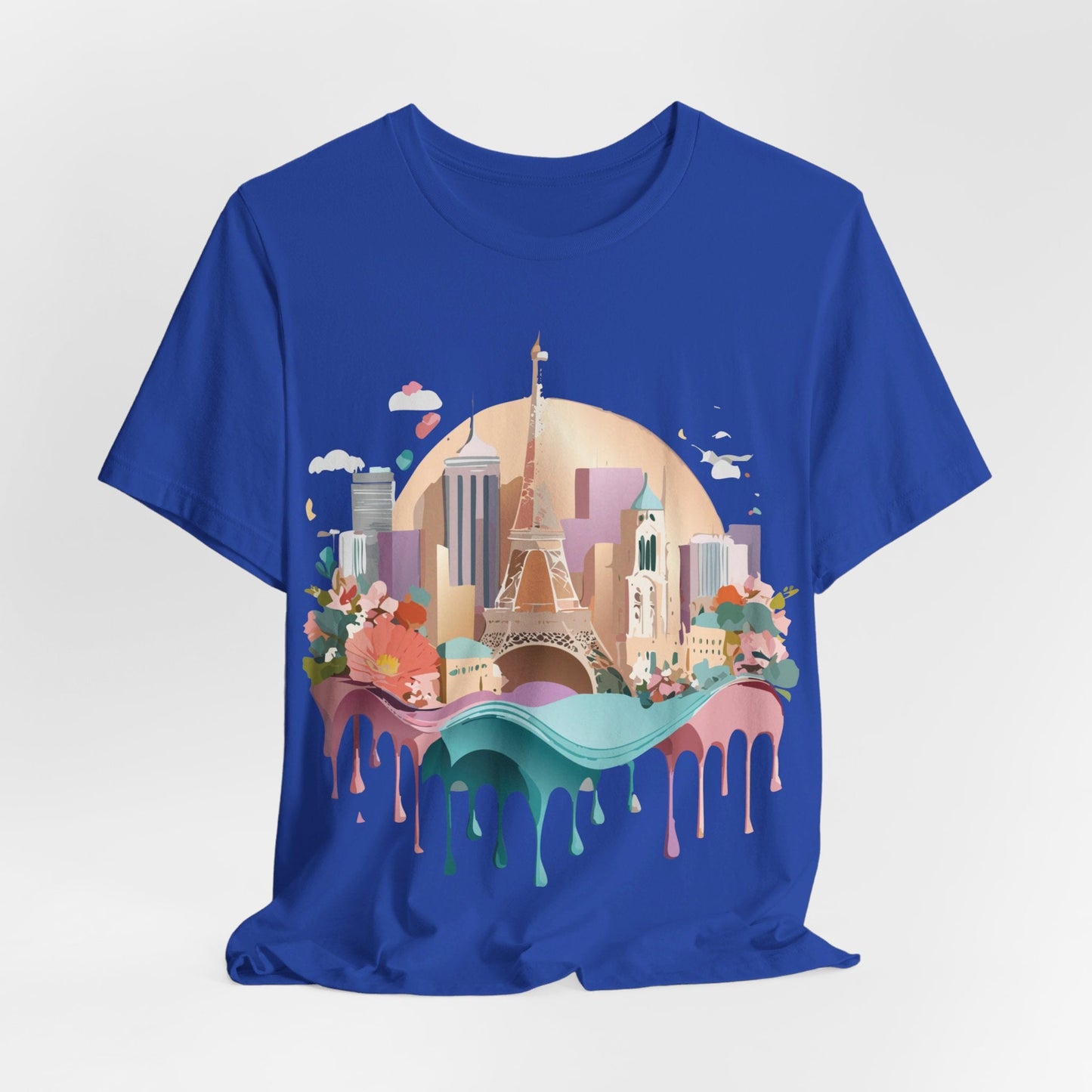 Adelpha Paris Graphic Tee Unisex Short Sleeve Shirt With Vintage Art Design Apparel