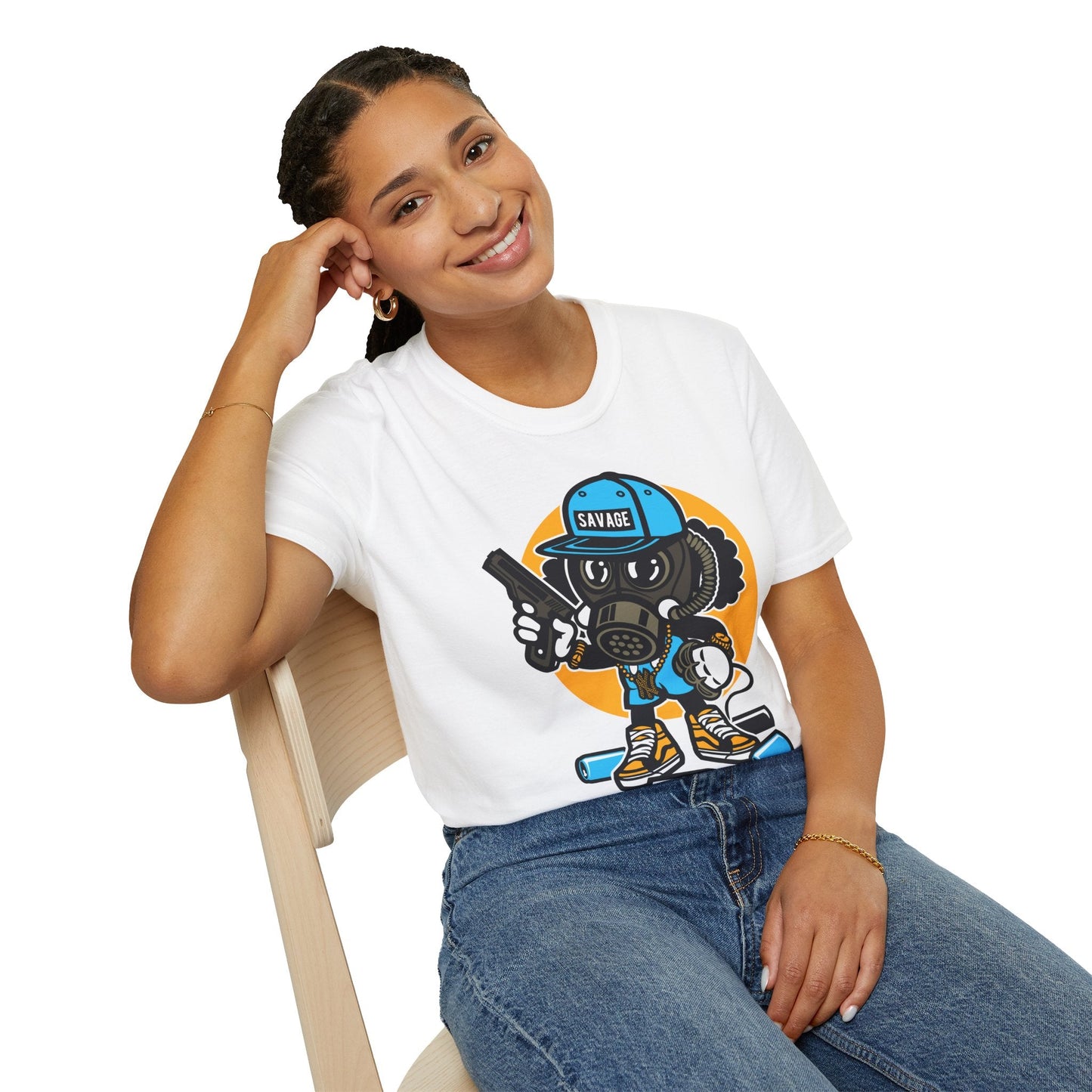 Cartoon T Shirt Animation T Shirt Funny Tee Shirt Unisex Gildan Softstyle Cotton Tee 64000