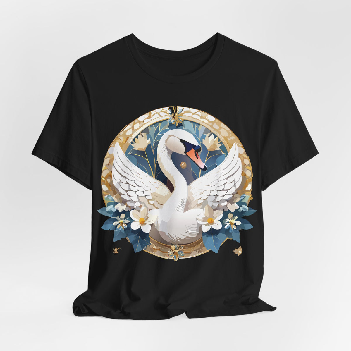 Medallion Graphic Unisex Cotton Bella+Canvas Tee with Art Design d85