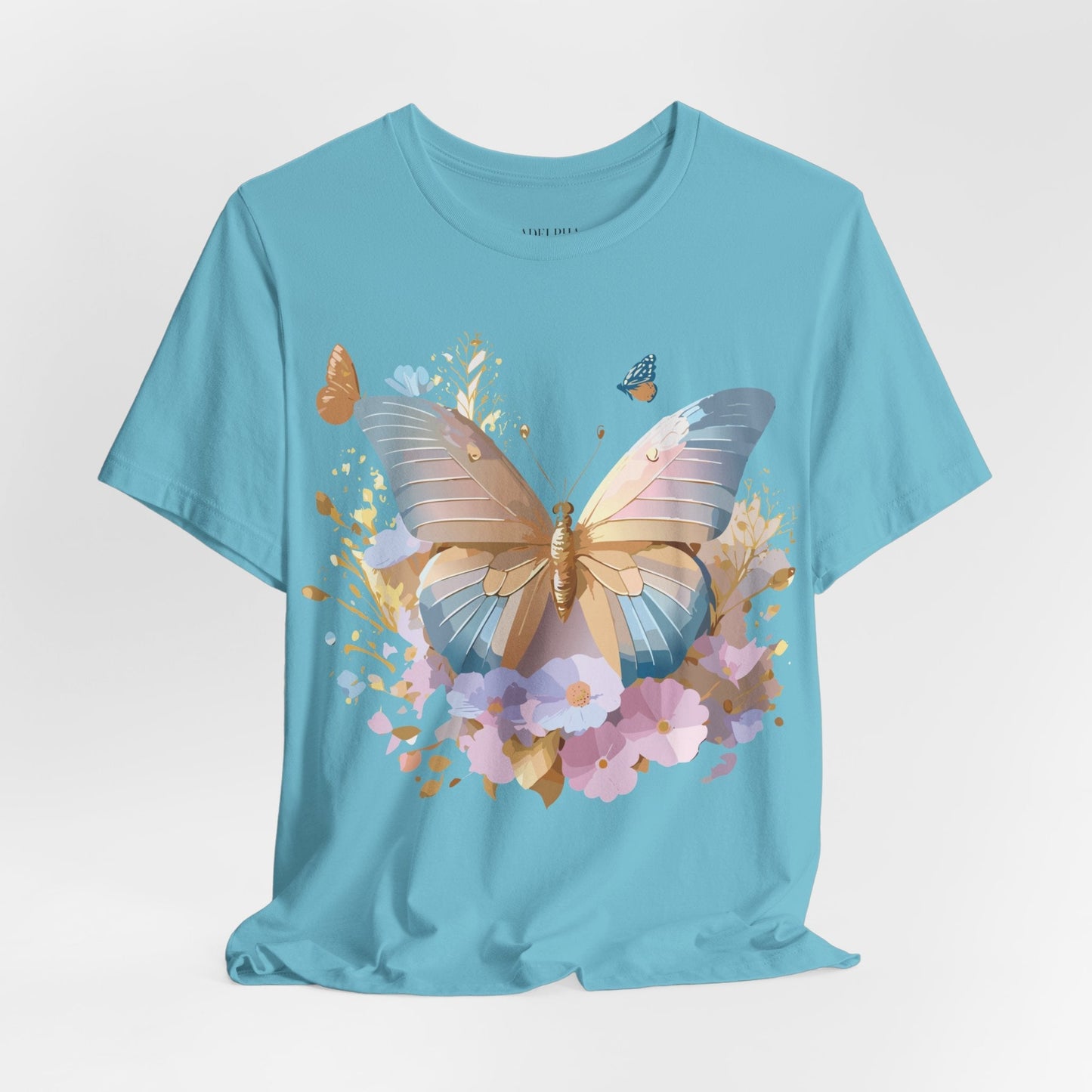 Butterfly Graphic Tee By Adelpha Vintage Inspired Unisex Short Sleeve