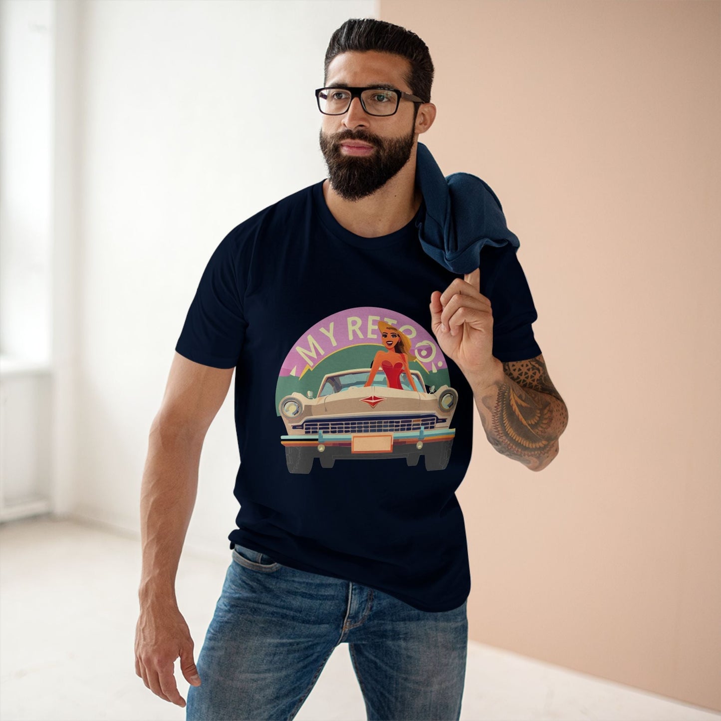 RC27 Retro Car Shirt Unisex Premium Cotton Tee With Original Art Design Retro2Nova Art Collection