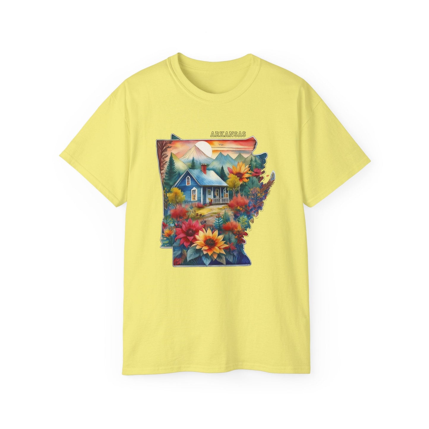 Arkansas Graphic Unisex Cotton T‑Shirt 2