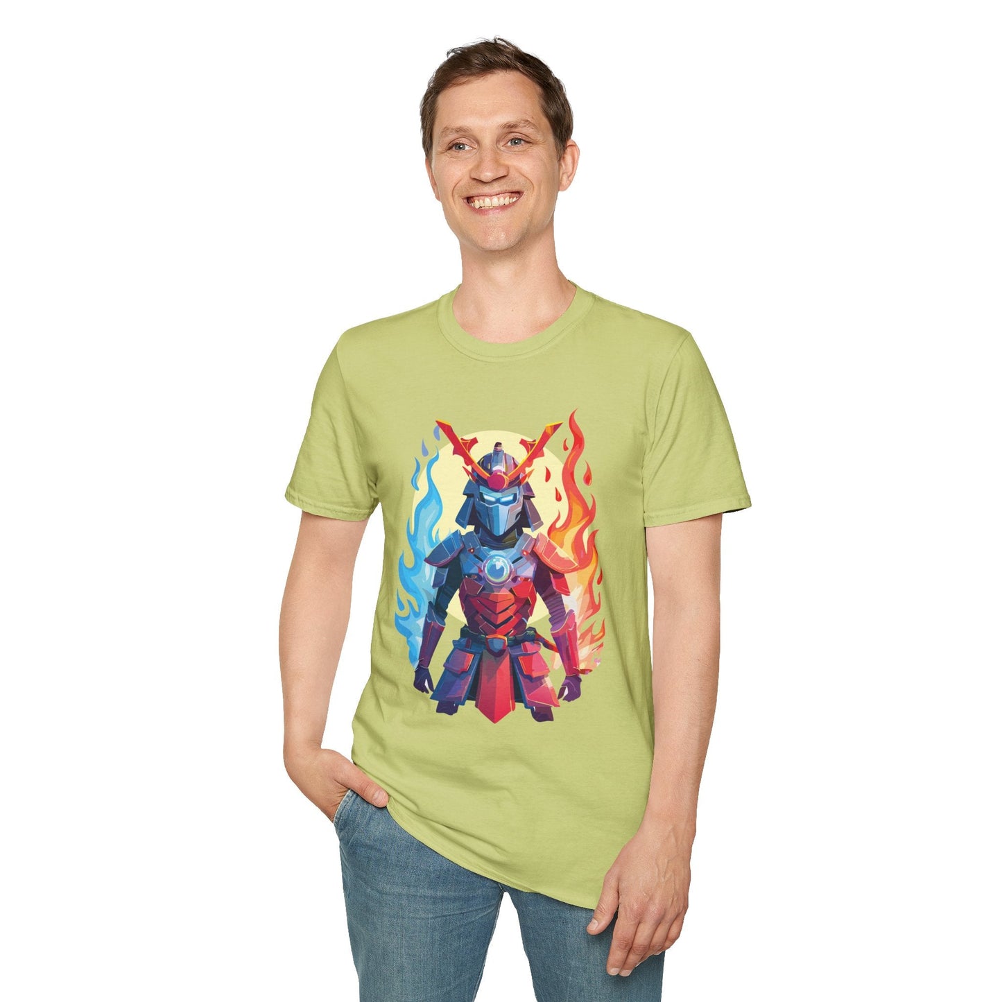 Samurai Shirt Unisex T Shirt Softstyle Ring Spun Cotton Gildan 64000 100 Percent Cotton Tee