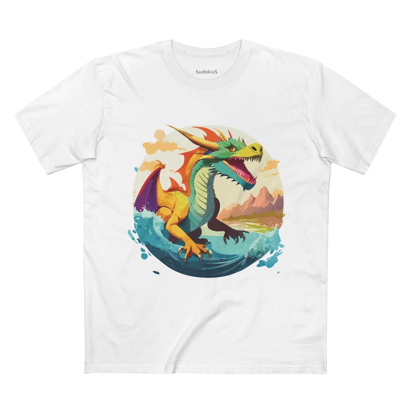 Dragon Graphic Unisex 100 Cotton Staple Tee 24