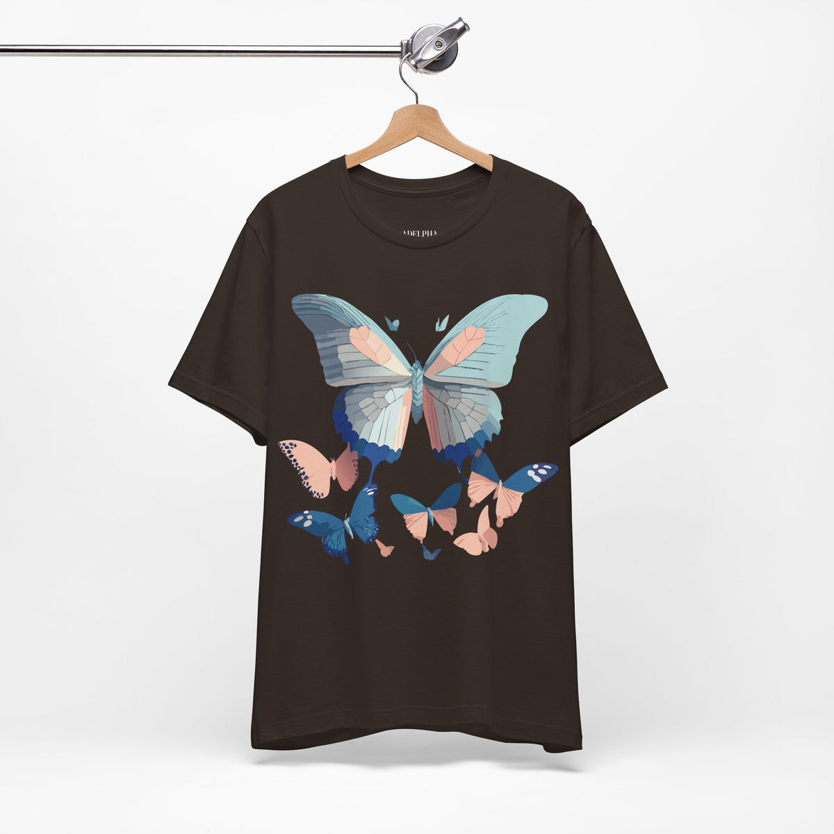 Butterfly Graphic Unisex Cotton Bella+Canvas Tee with Art Design n91