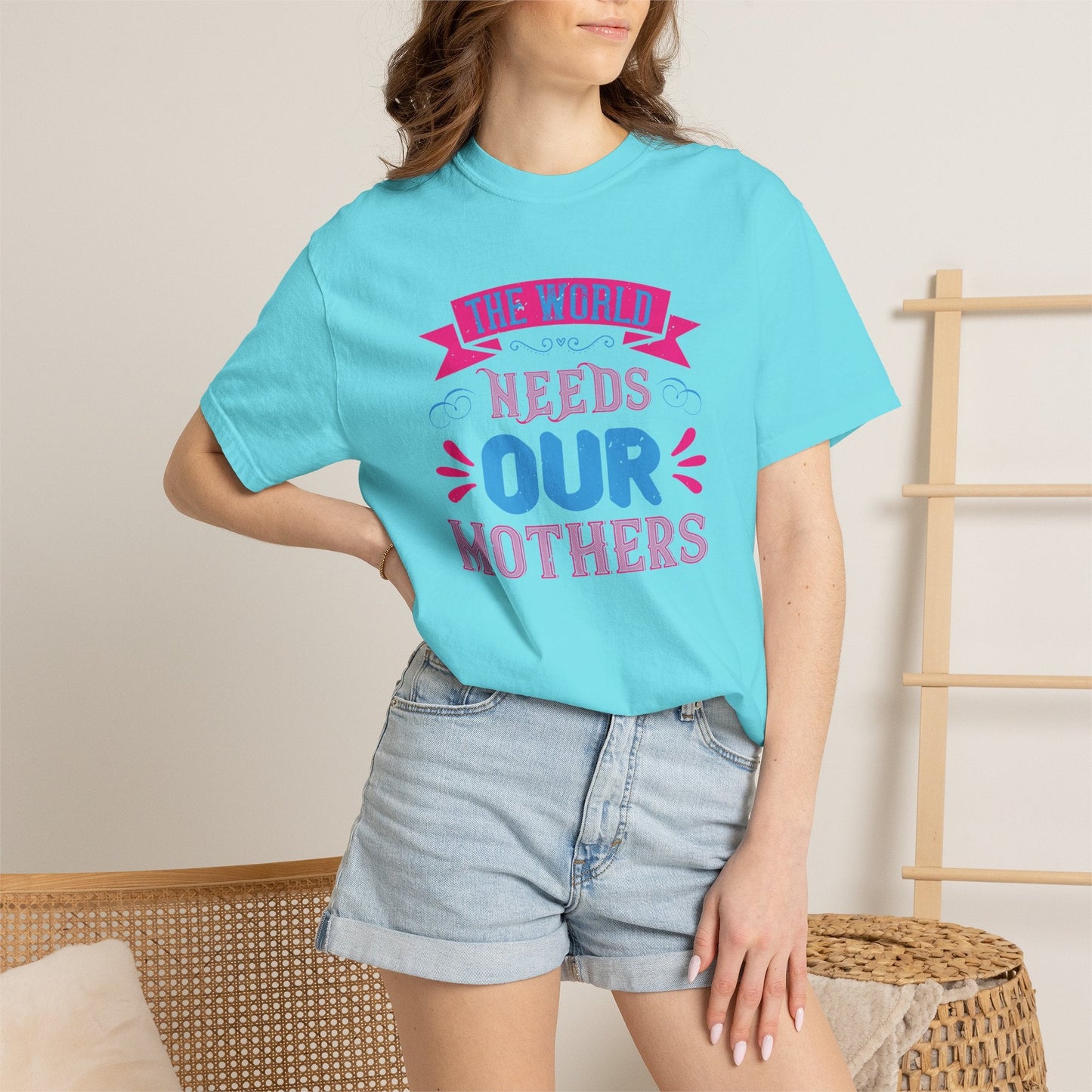 Mom T-shirt Mother Day Mama Tee Unisex Comfort Colors Garment-Dyed Cotton h95