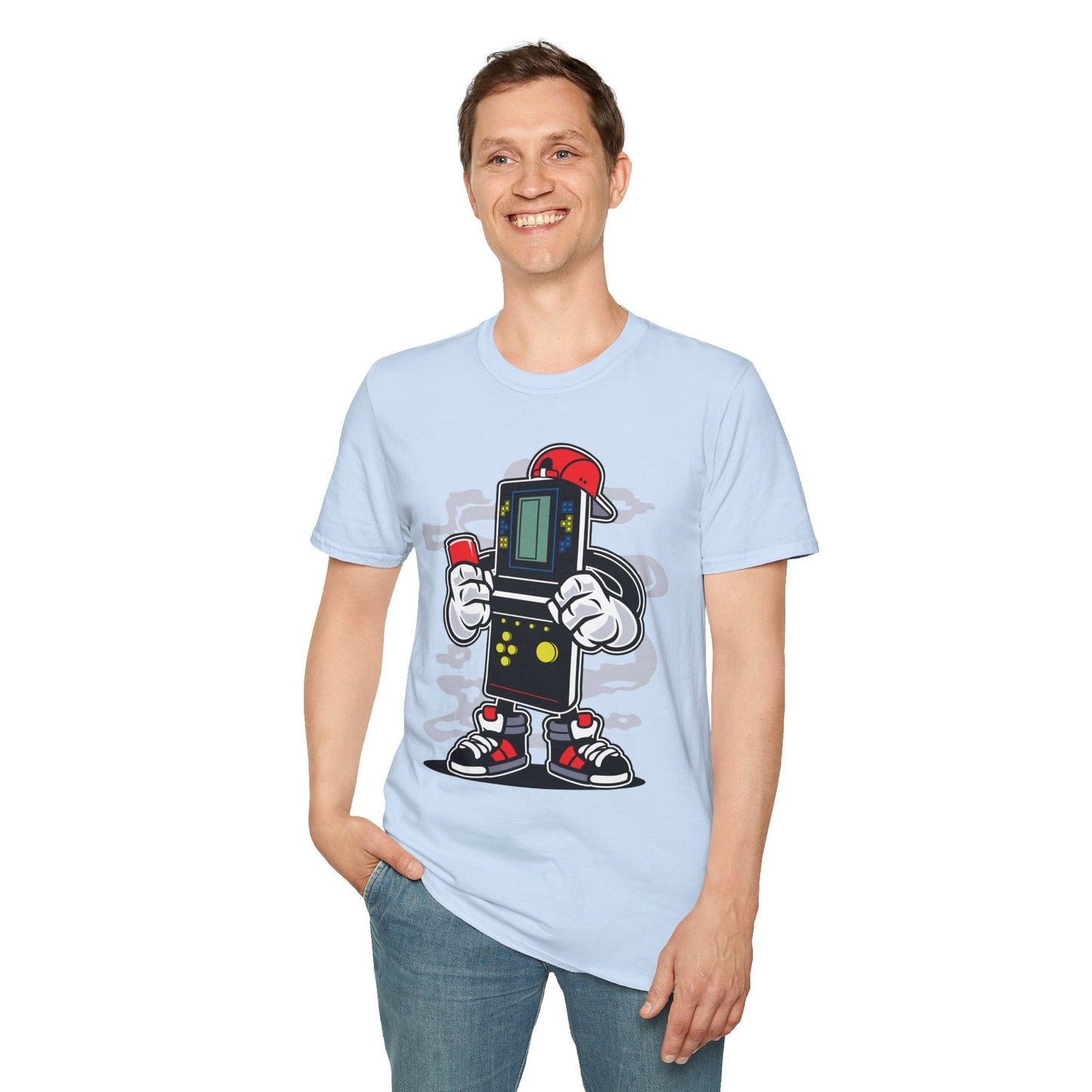 Cartoon T Shirt Animation Funny Unisex Softstyle 100 Percent Ring Spun Cotton Tee