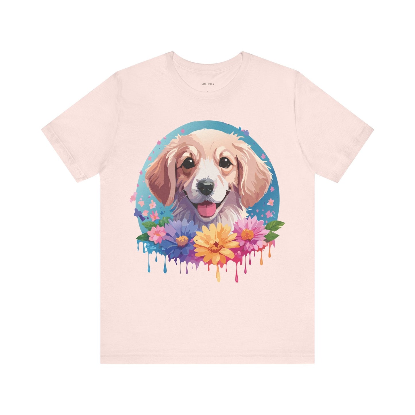 Dog Shirt Unisex Graphic Tee With Original Adelpha Artwork Jersey Short Sleeve Casual Look