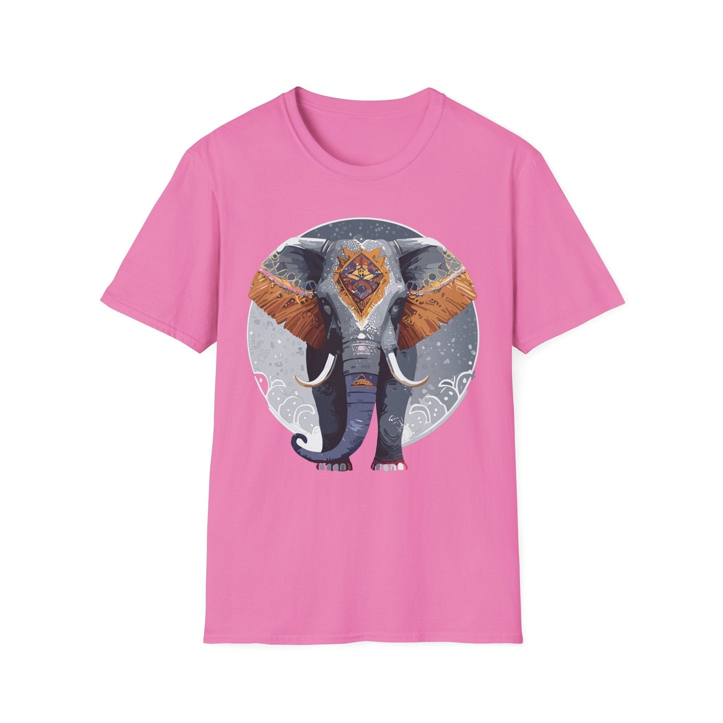 Elephant T Shirt Unisex Short Sleeve Tee SoftStyle Gildan 64000 One Hundred Percent Cotton