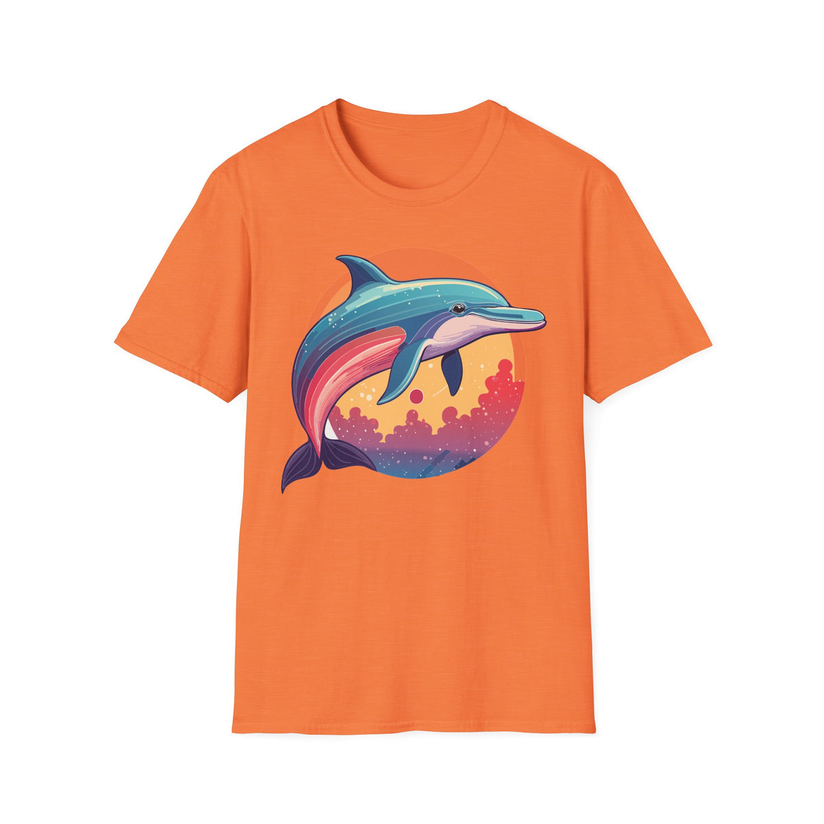Colorful Retro Dolphin Tee | T-Shirt