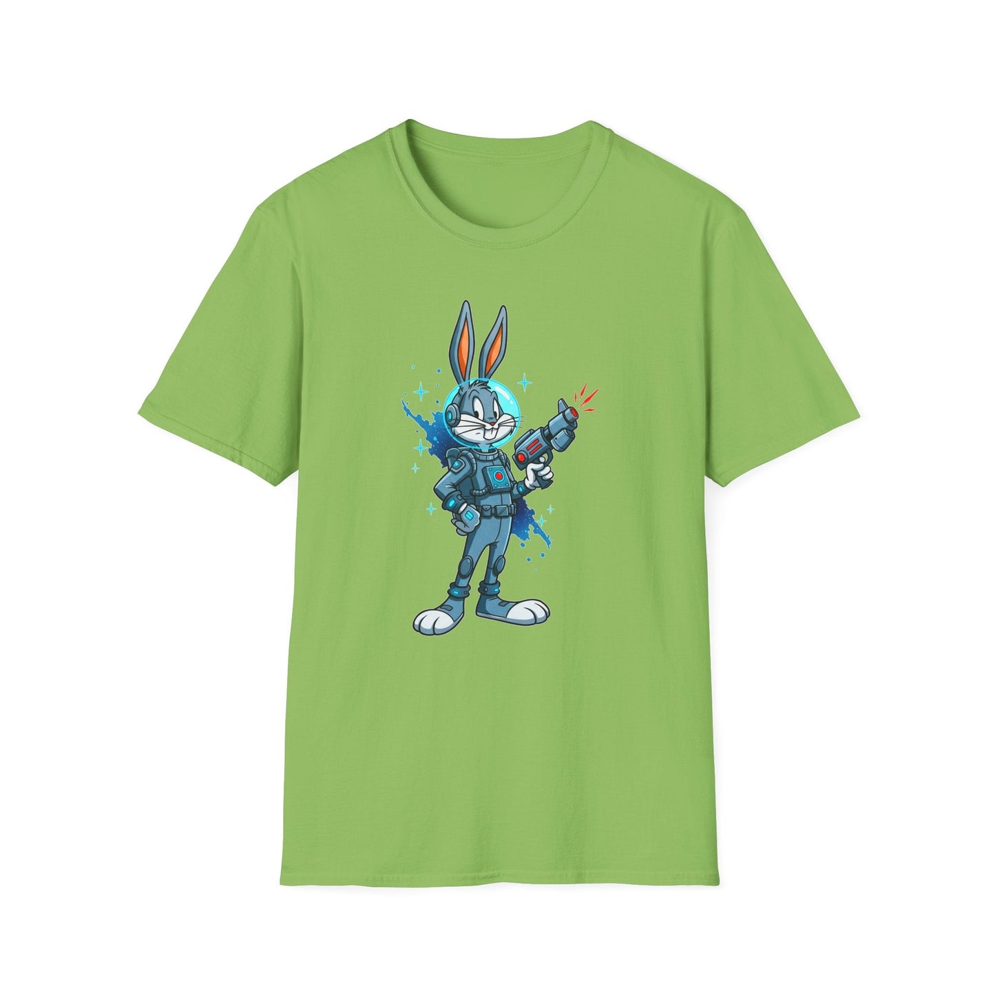 Bugs Bunny Shirt Unisex Gildan Softstyle 64000 Cartoon Tee 100 Percent Ring Spun Cotton