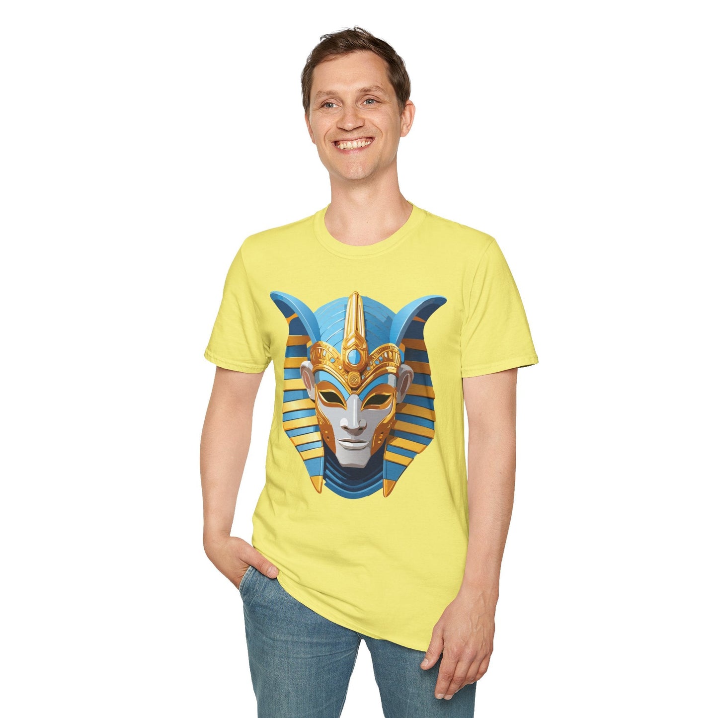 Mask Graphic Unisex Cotton Masquerade Design Artwork Tee 21