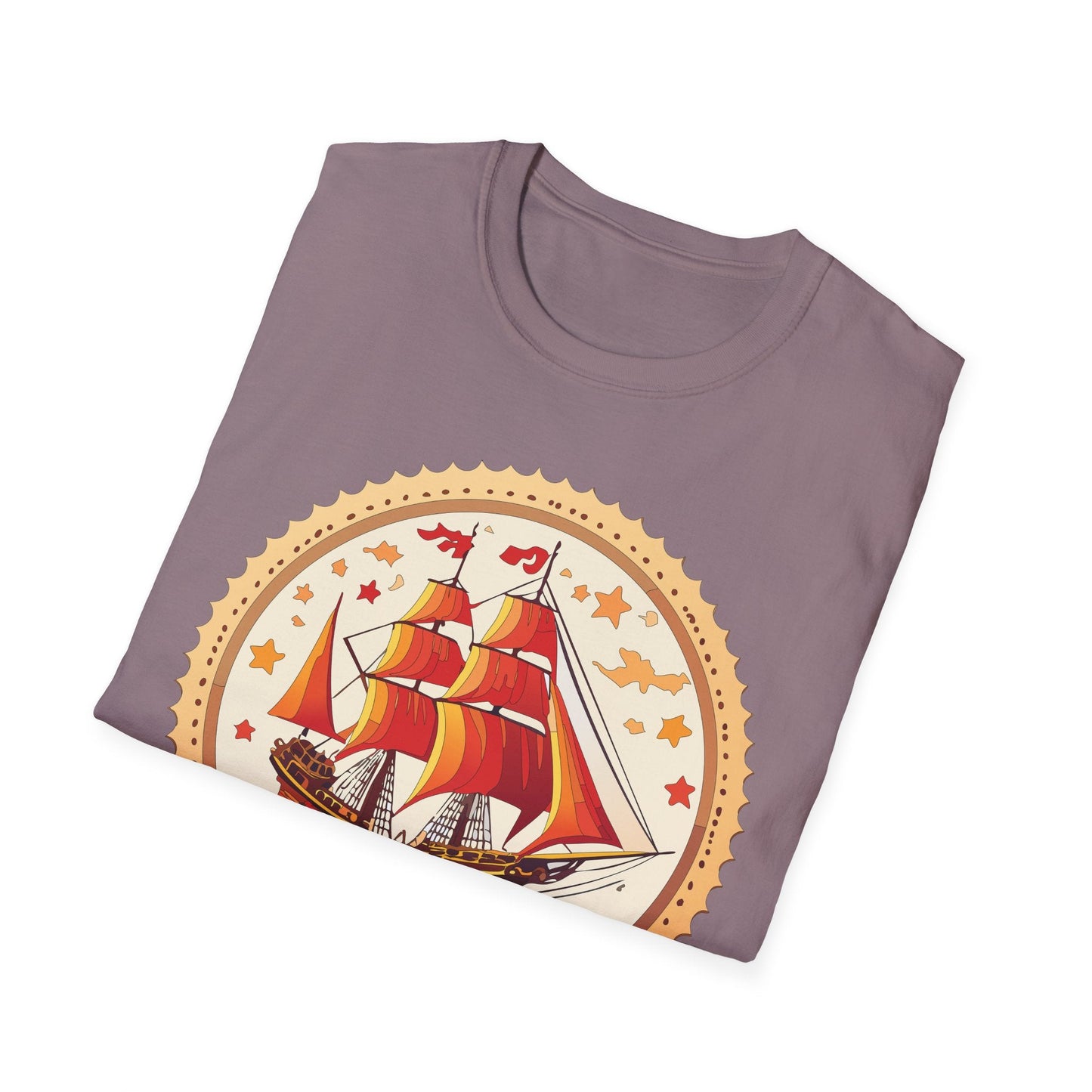 Ship T Shirts Frigate Vessel Tee Shirt Unisex Short Sleeve Gildan Softstyle 100 Percent Cotton