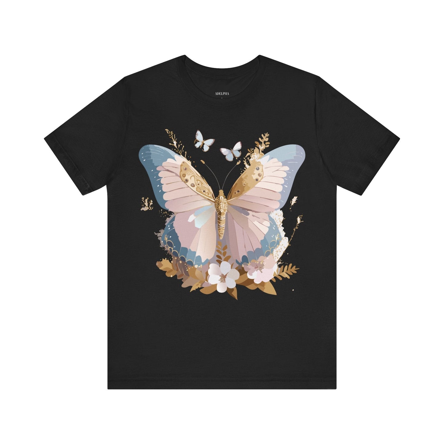 Butterfly Graphic Tee Unisex Short Sleeve Art Design By Adelpha