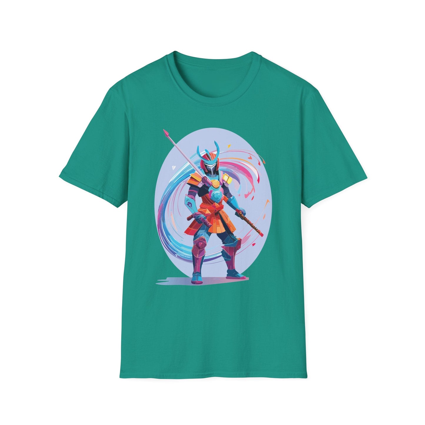 Samurai Shirt Unisex Gildan Softstyle Tee 100 Percent Ring Spun Cotton Samurai Design
