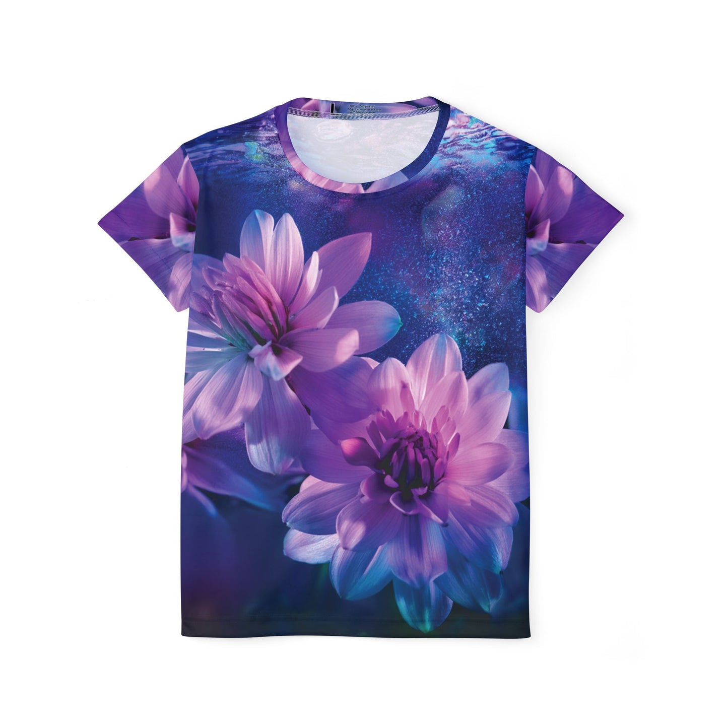 Camiseta de poliéster con flores