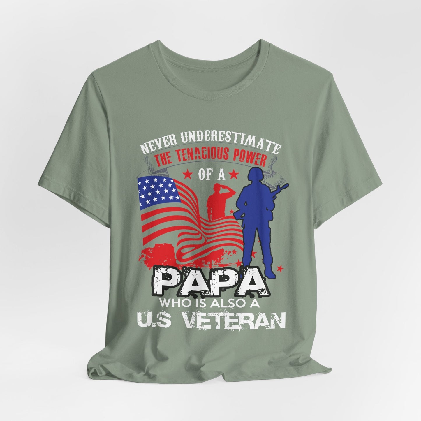 Army Veteran Patriotic Graphic Design Unisex Cotton T-Shirt v53