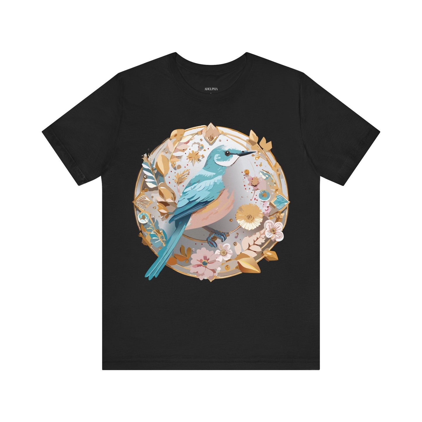 Adelpha Graphic T Shirt Unisex Jersey Short Sleeve Medallion Artwork Vintage Inspired Tee