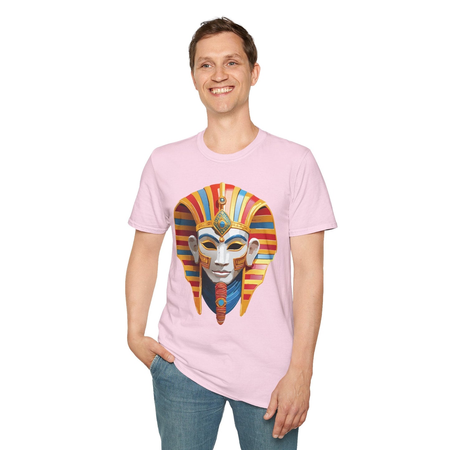 Mask Tee Shirt Unisex Art Design Masquerade Tee Gildan Softstyle 64000 Lightweight Cotton