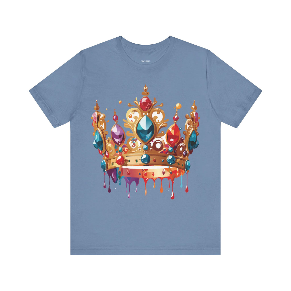 Crown Graphic Unisex Cotton Bella+Canvas Tee with Art Design m20