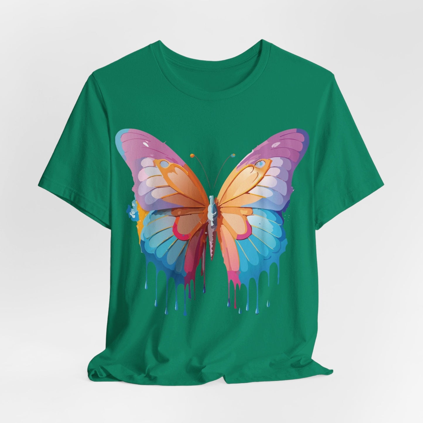 Butterfly Graphic Unisex 100 Cotton Lightweight Vintage Design Jersey Tee 90