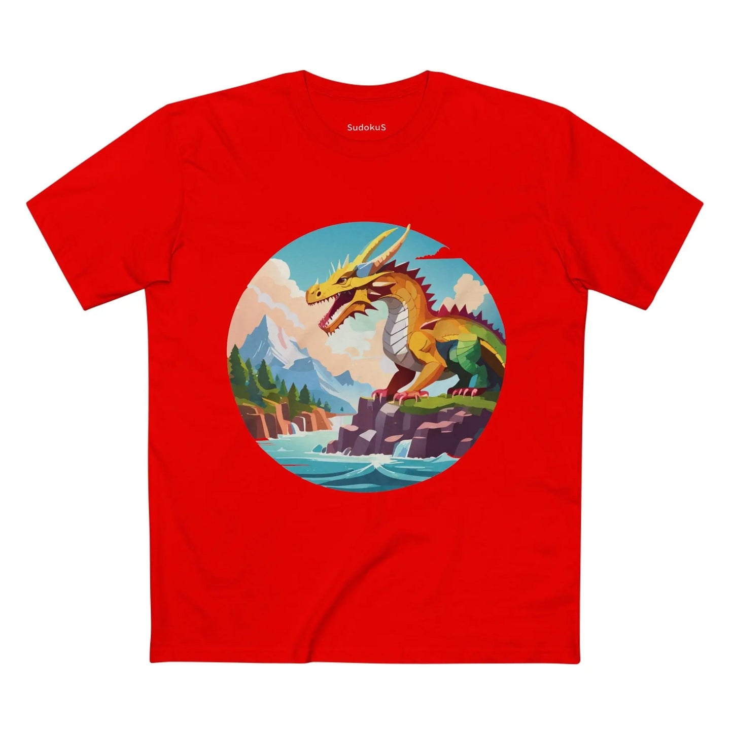 Dragon Graphic Unisex 100 Cotton Staple Tee 31