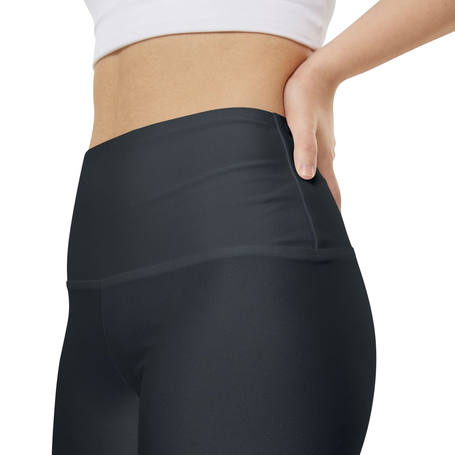 Gunmetal Women's High-Waist Workout Shorts — Comfortable Athletic Biker Shorts for Gym & Yoga