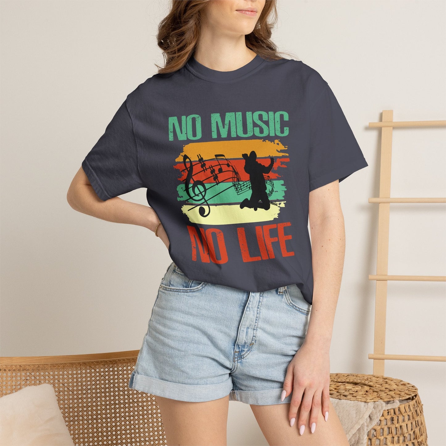Music Graphic Design Unisex Cotton T-shirt 020