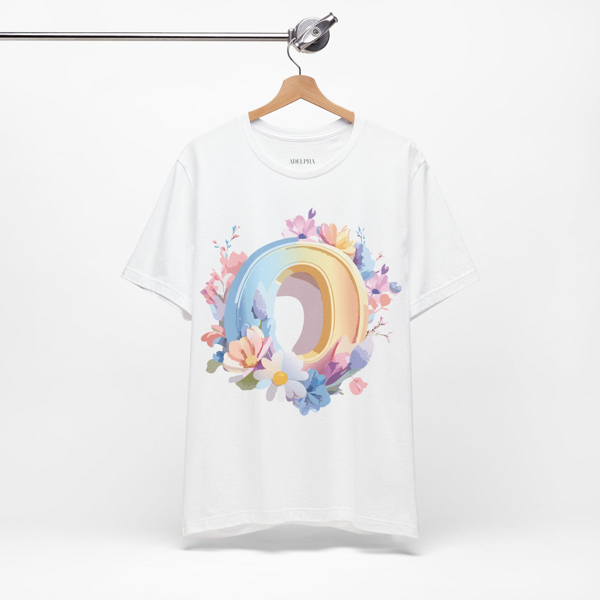 Letter O Graphic Unisex Cotton Bella+Canvas Tee with Art Letter Design