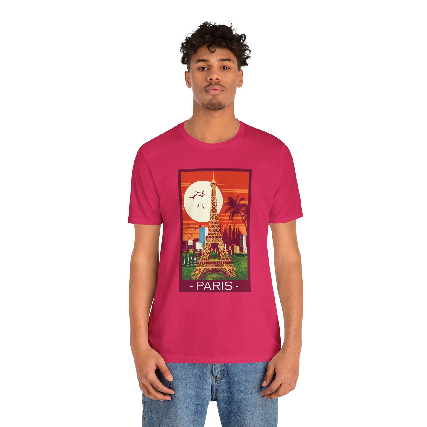 Retro Poster Paris Graphic Design Tee, Paris Shirt, Vintage Tees, Art Design T-Shirt, Graphic Tee, Retro Art Shirts